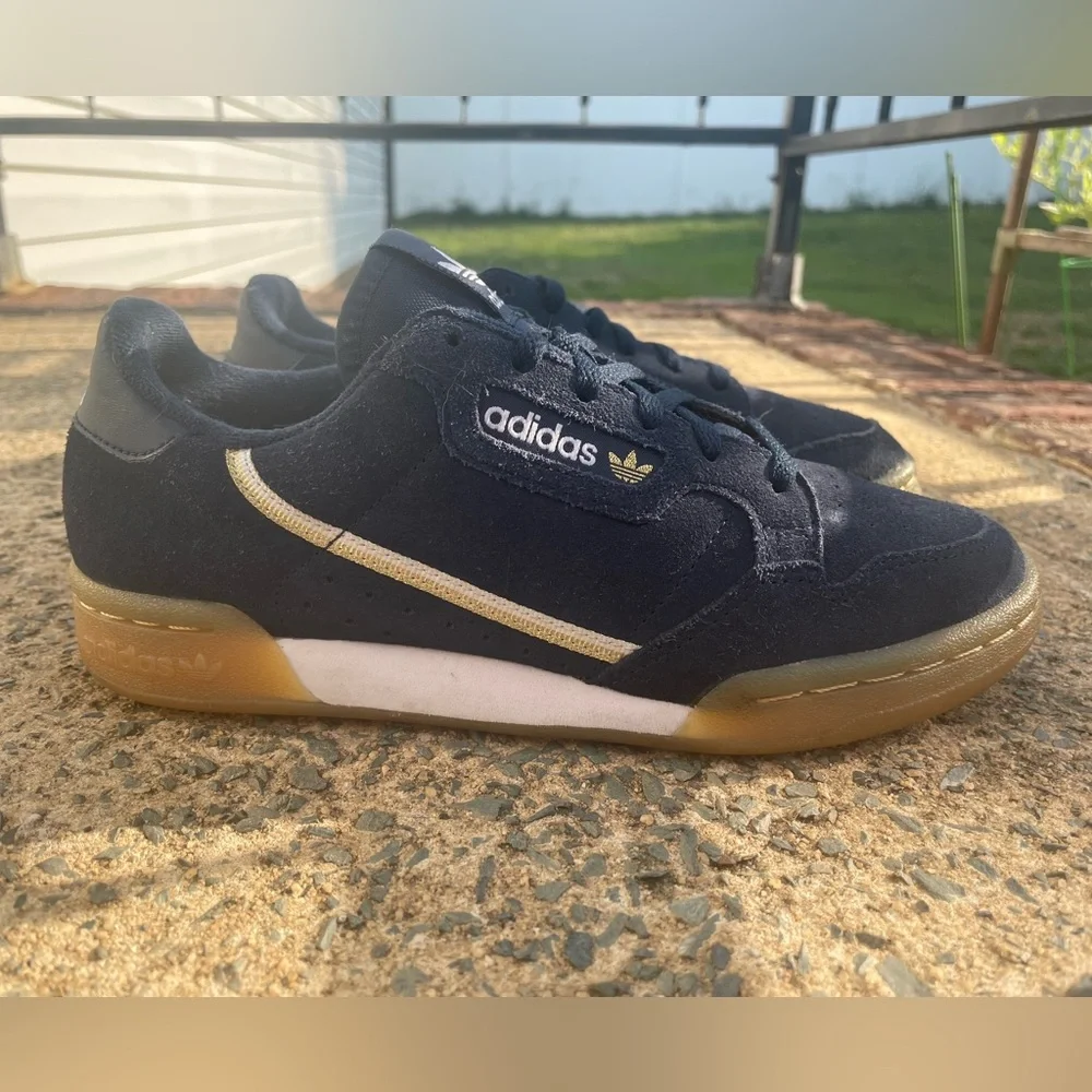 Women’s Adidas Navy Blue Continental 80 Suede Sneakers - Picture 4 of 10